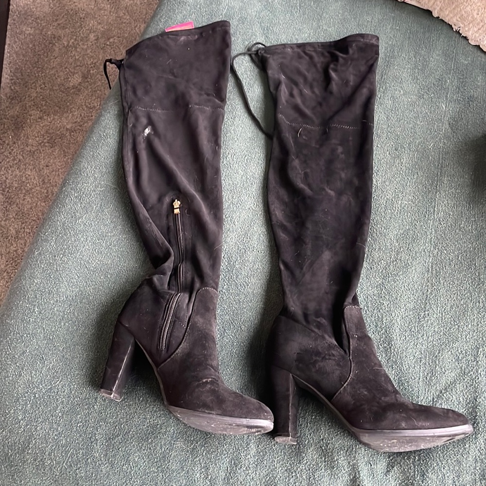 Suede Over - Knee Boots